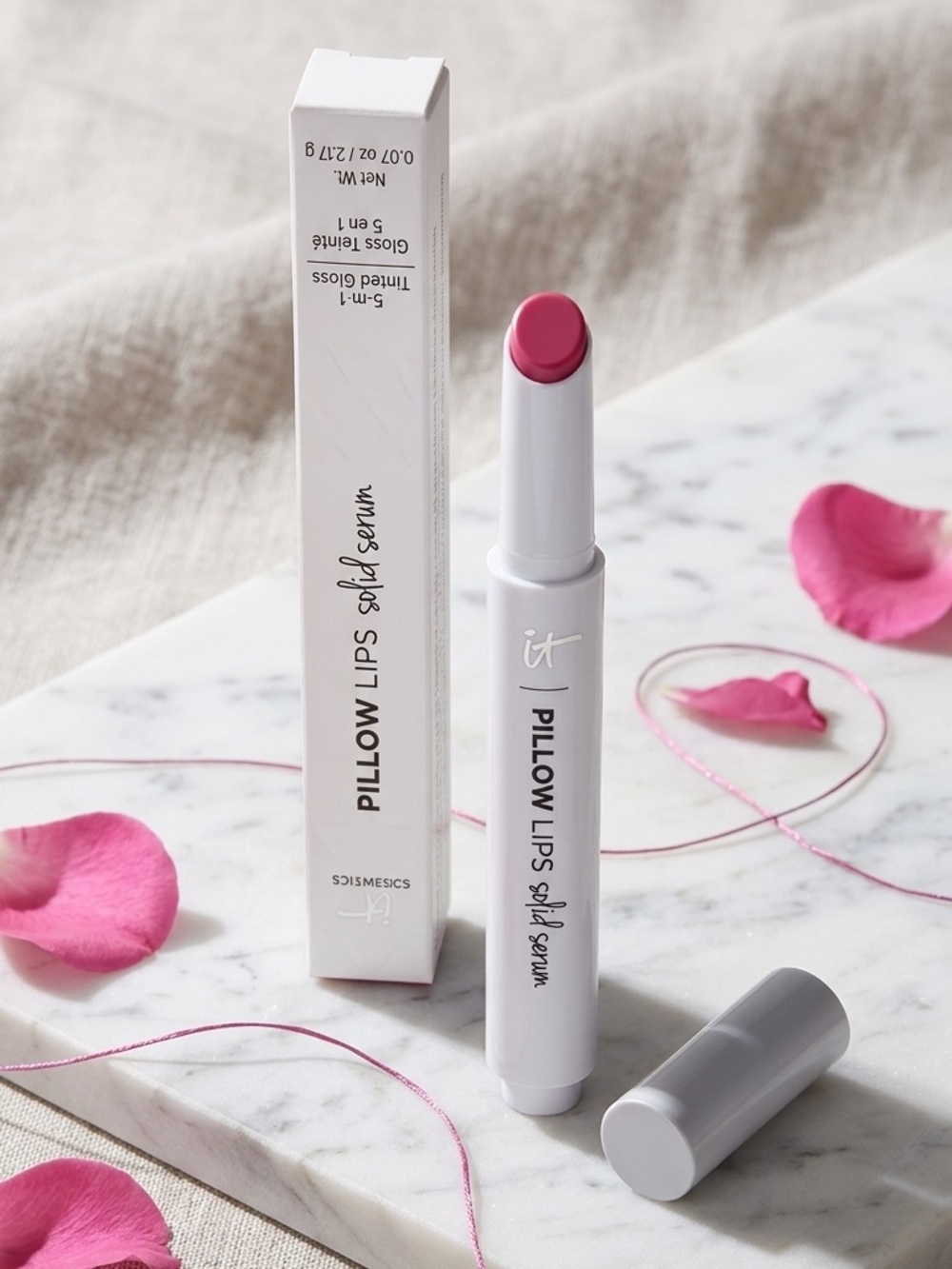 IT Cosmetics Pillow Lips Solid Serum Sheer Lip Gloss ~ 11:11 bright fuchsia